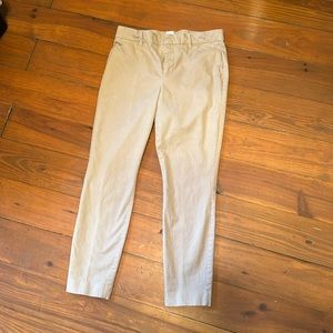 GAP SIGNATURE SKINNY ANKLE JEANS khaki